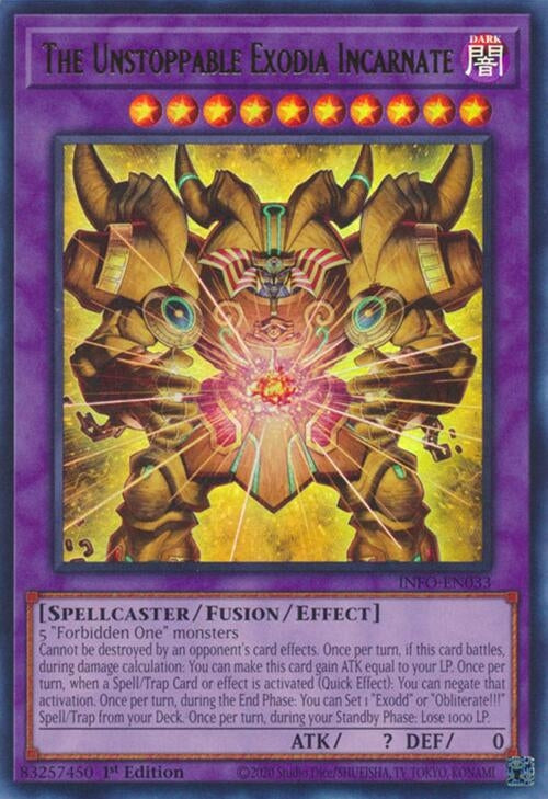 Image for The Unstoppable Exodia Incarnate (The Infinite Forbidden) (INFO-EN033) - YuGiOh