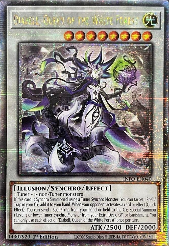 Image for Diabell, Queen of the White Forest (Quarter Century Secret Rare) (The Infinite Forbidden) (INFO-EN040) - YuGiOh