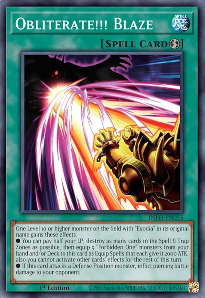 Image for Obliterate!!! Blaze (The Infinite Forbidden) (INFO-EN055) - YuGiOh