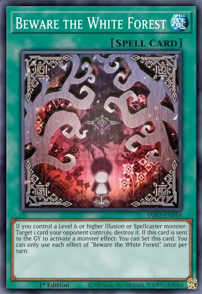 Image for Beware the White Forest (The Infinite Forbidden) (INFO-EN059) - YuGiOh