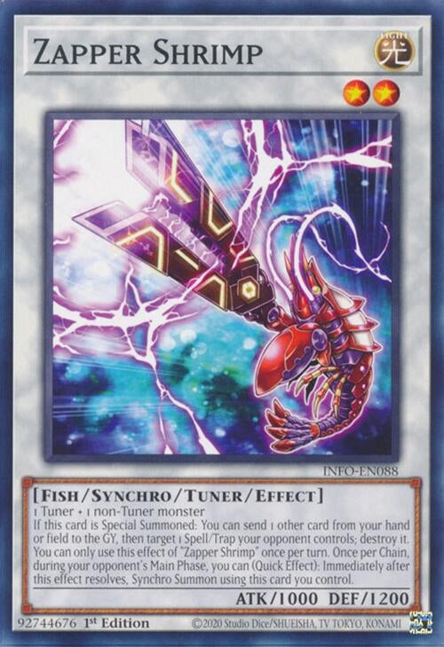 Image for Zapper Shrimp (The Infinite Forbidden) (INFO-EN088) - YuGiOh