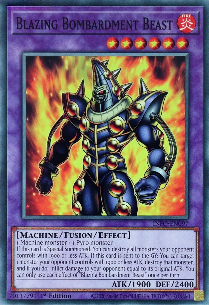 Image for Blazing Bombardment Beast (The Infinite Forbidden) (INFO-EN097) - YuGiOh