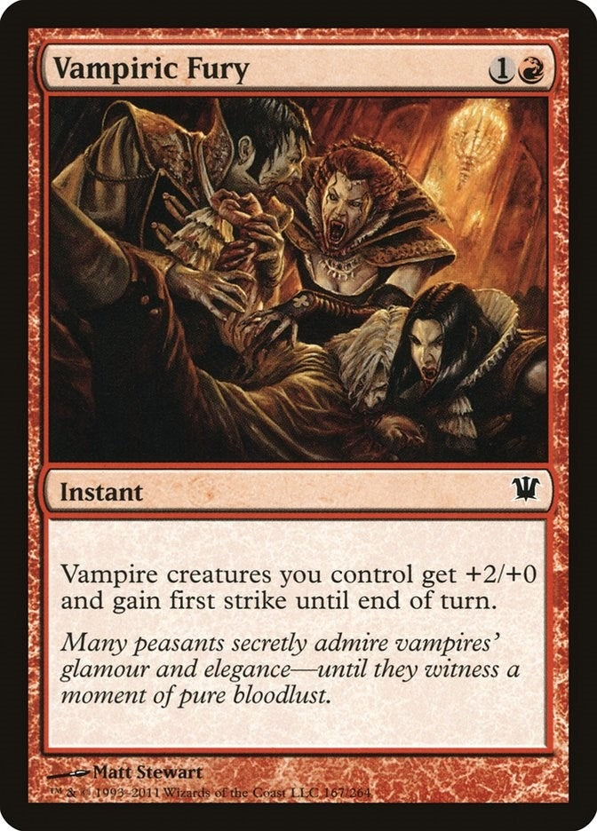 Image for Vampiric Fury (Innistrad) (167) - Magic: The Gathering