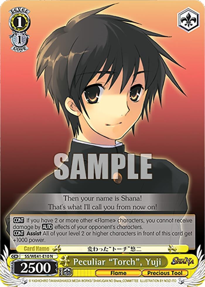 Image for Peculiar "Torch", Yuji (Shakugan no Shana Premium Booster) (SS/WE41-E10 N) - Weiss Schwarz