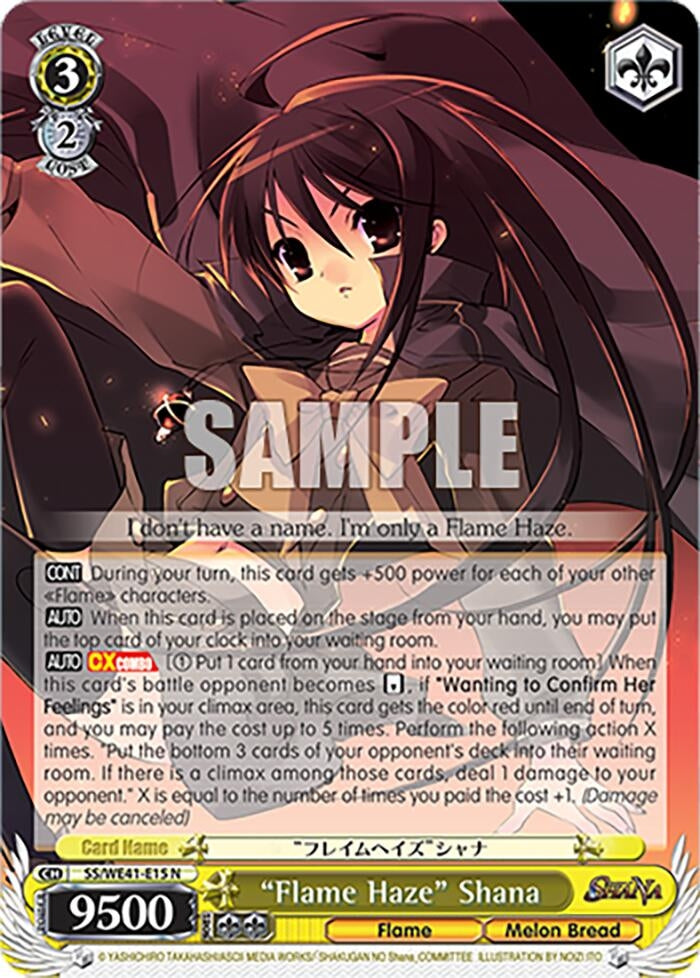 Image for "Flame Haze" Shana (Shakugan no Shana Premium Booster) (SS/WE41-E15 N) - Weiss Schwarz