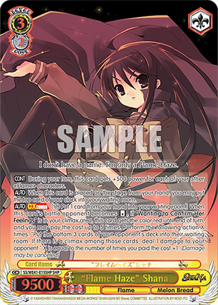 Image for "Flame Haze" Shana (SHP) (Shakugan no Shana Premium Booster) (SS/WE41-E15SHP SHP) - Weiss Schwarz