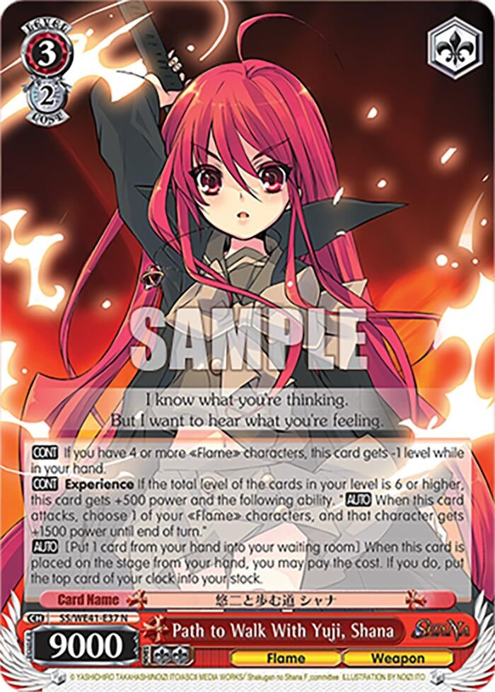 Image for Path to Walk With Yuji, Shana (Shakugan no Shana Premium Booster) (SS/WE41-E37 N) - Weiss Schwarz