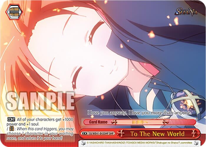 Image for To The New World (SHP) (Shakugan no Shana Premium Booster) (SS/WE41-E43SHP SHP) - Weiss Schwarz