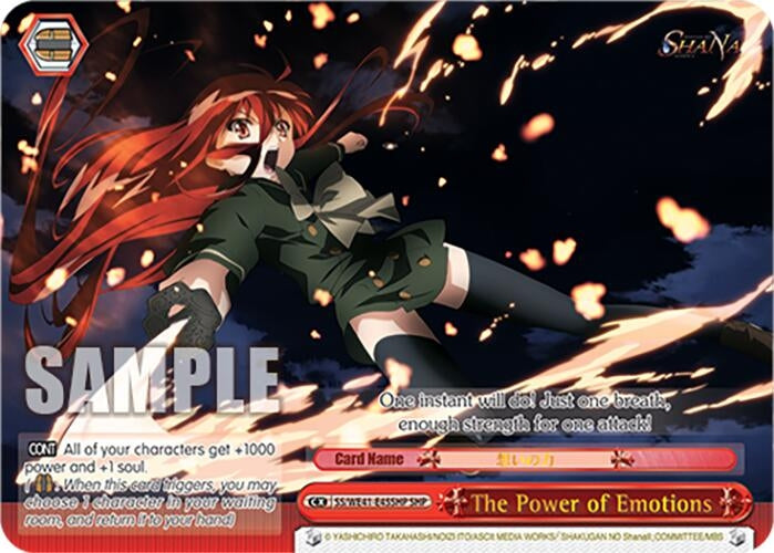 Image for The Power of Emotions (SHP) (Shakugan no Shana Premium Booster) (SS/WE41-E45SHP SHP) - Weiss Schwarz