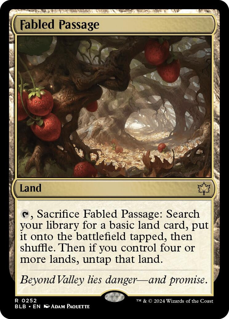 Image for Fabled Passage (Bloomburrow) (252) - Magic: The Gathering