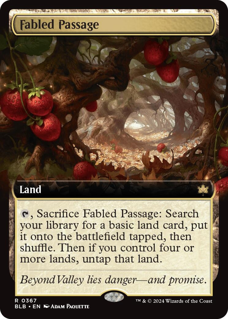 Image for Fabled Passage (Extended Art) (Bloomburrow) (367) - Magic: The Gathering