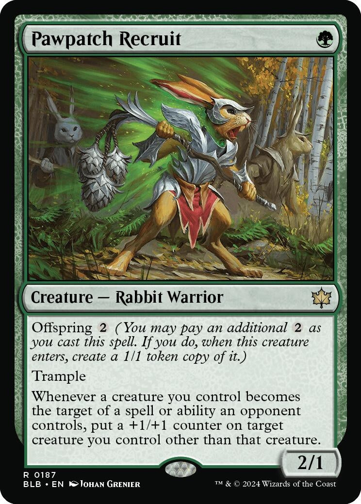 Image for Pawpatch Recruit (Bloomburrow) (187) - Magic: The Gathering