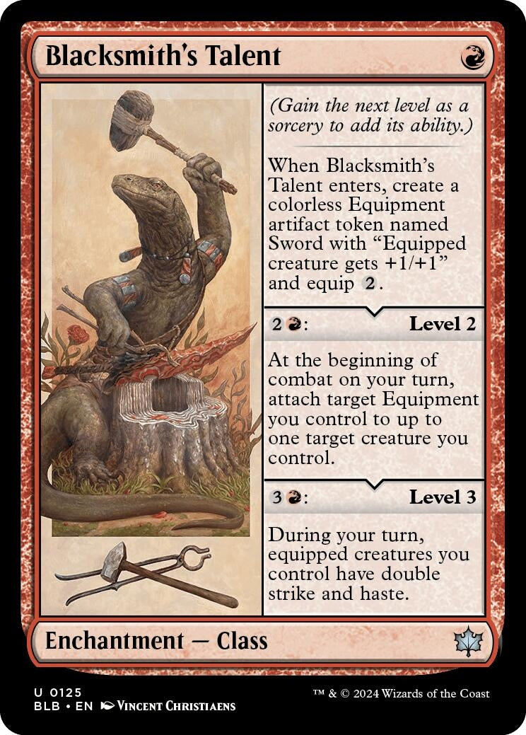 Image for Blacksmith's Talent (Bloomburrow) (125) - Magic: The Gathering