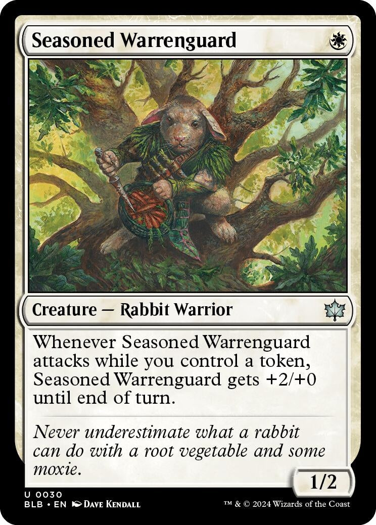 Image for Seasoned Warrenguard (Bloomburrow) (30) - Magic: The Gathering