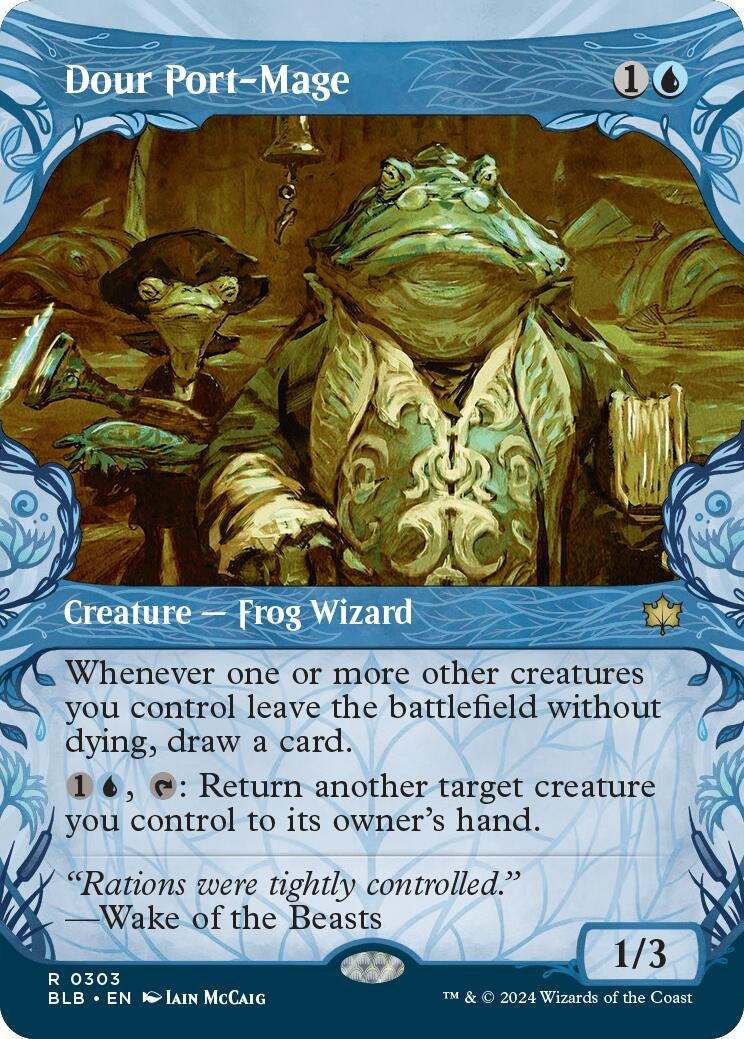 Image for Dour Port-Mage (Showcase) (Bloomburrow) (303) - Magic: The Gathering