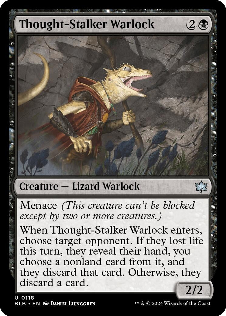 Image for Thought-Stalker Warlock (Bloomburrow) (118) - Magic: The Gathering