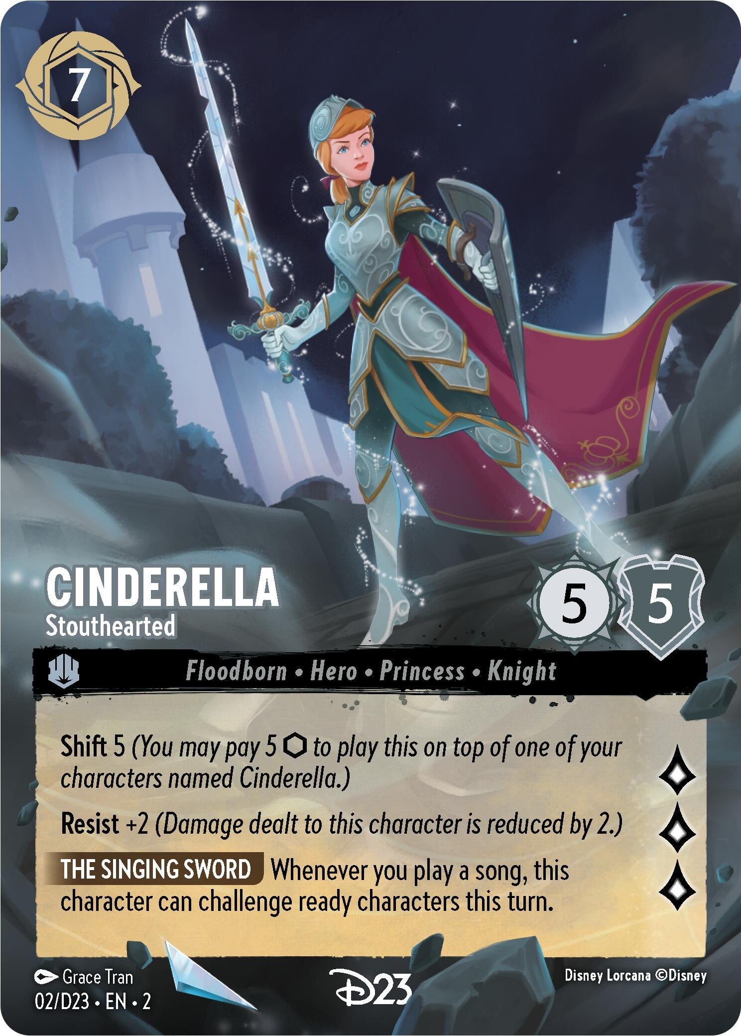 Image for Cinderella - Stouthearted (D23 Promos) (2) - Disney Lorcana