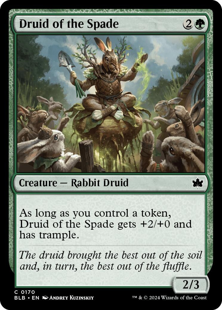 Image for Druid of the Spade (Bloomburrow) (170) - Magic: The Gathering