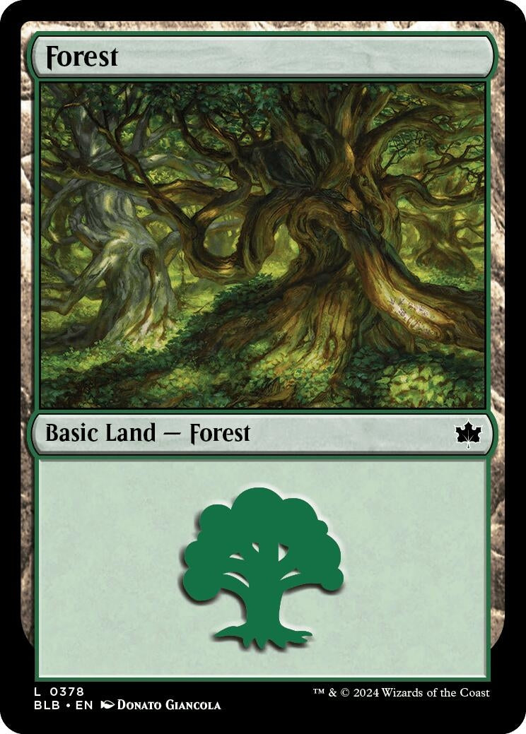 Image for Forest (0378) (Bloomburrow) (378) - Magic: The Gathering