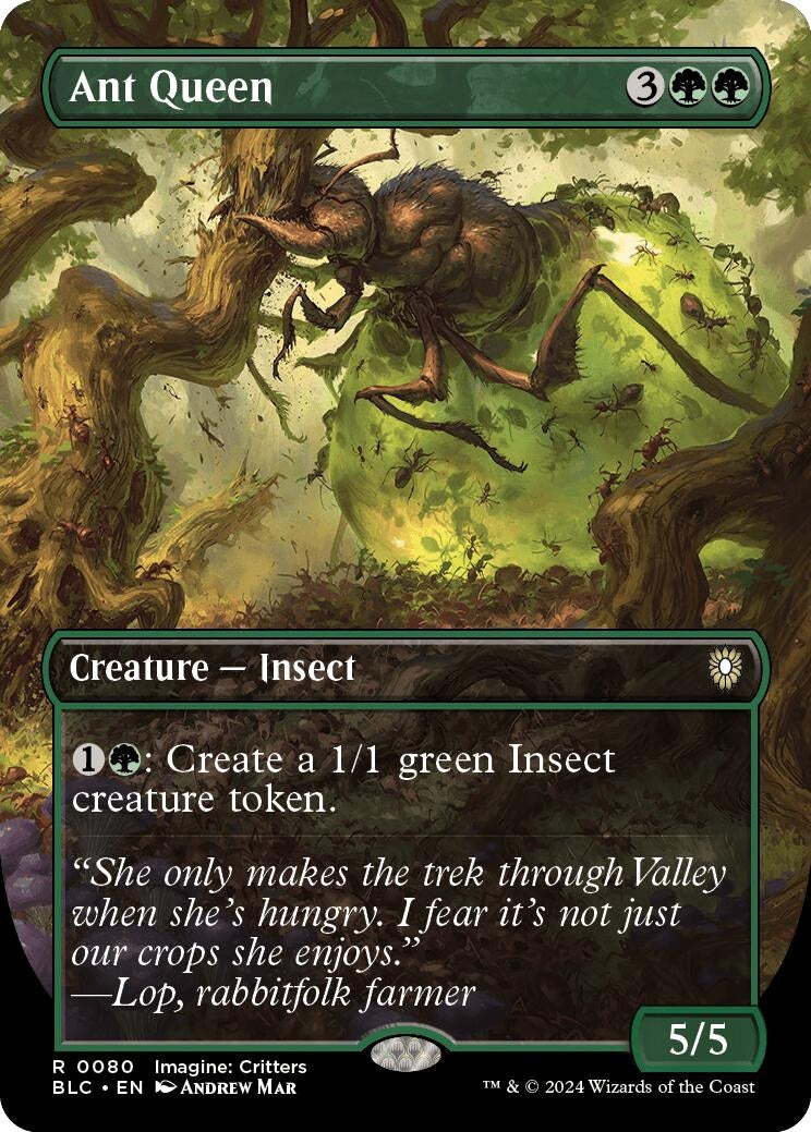 Image for Ant Queen (Borderless) (Commander: Bloomburrow) (80) - Magic: The Gathering