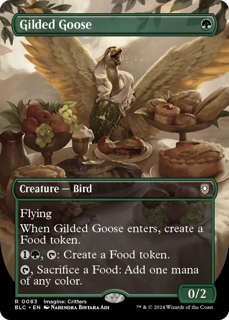 Image for Gilded Goose (Borderless) (Commander: Bloomburrow) (83) - Magic: The Gathering