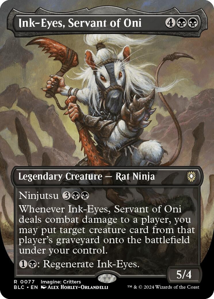 Image for Ink-Eyes, Servant of Oni (Borderless) (Commander: Bloomburrow) (77) - Magic: The Gathering