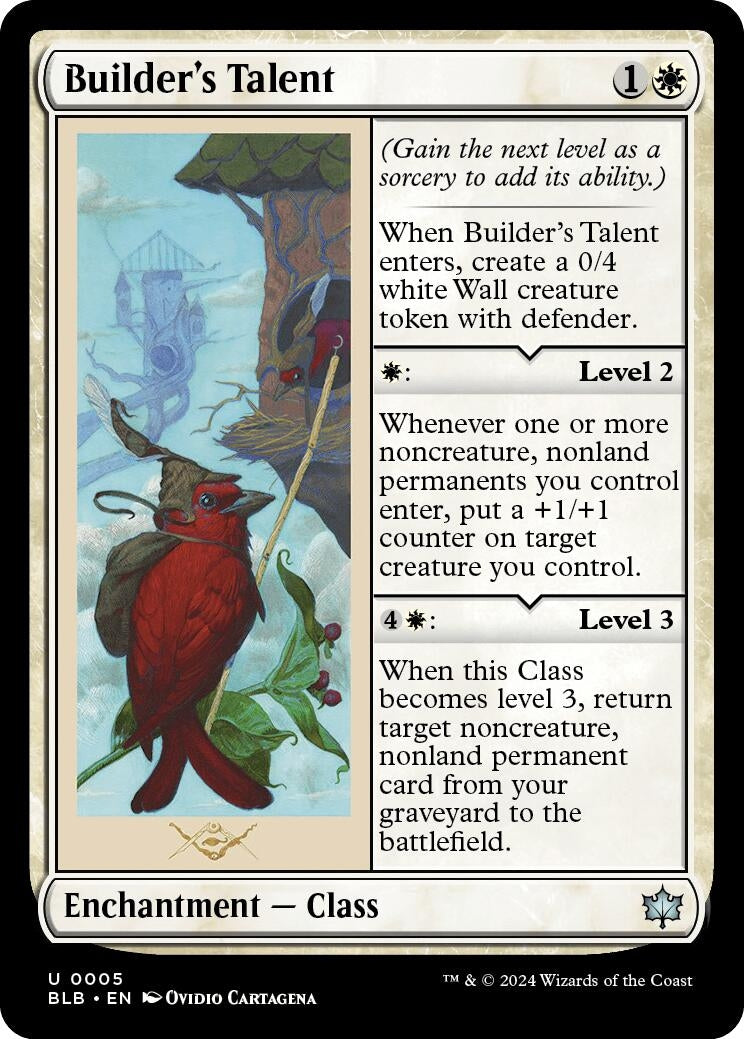Image for Builder's Talent (Bloomburrow) (5) - Magic: The Gathering