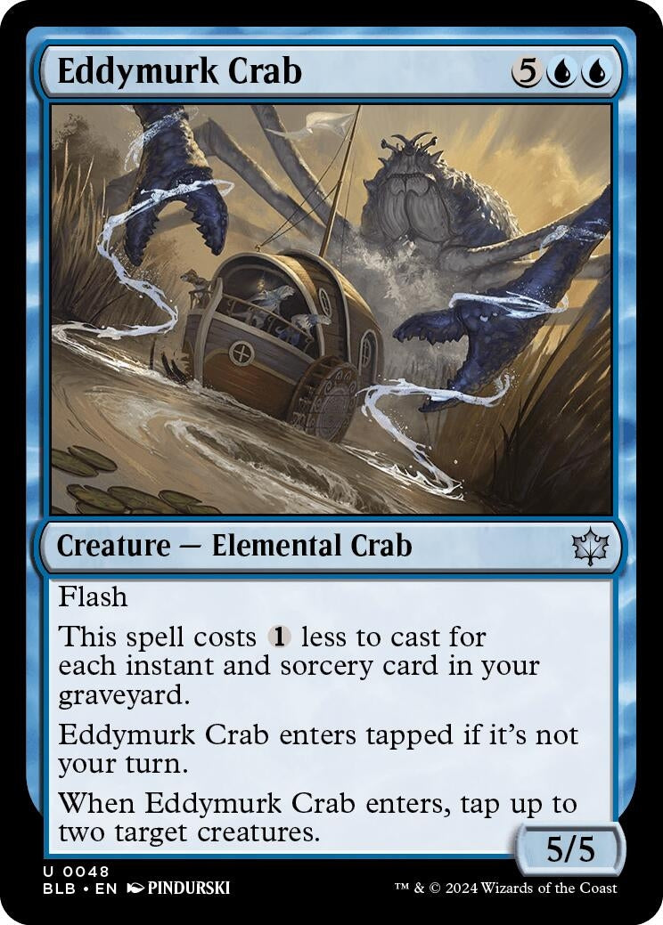 Image for Eddymurk Crab (Bloomburrow) (48) - Magic: The Gathering