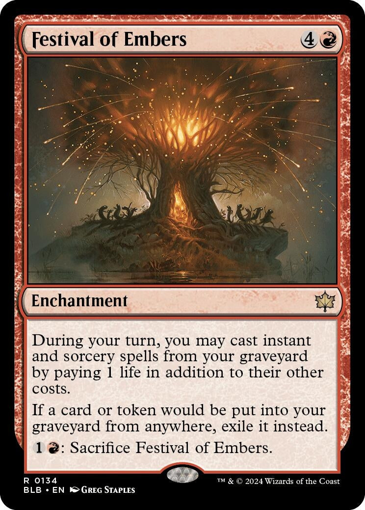 Image for Festival of Embers (Bloomburrow) (134) - Magic: The Gathering