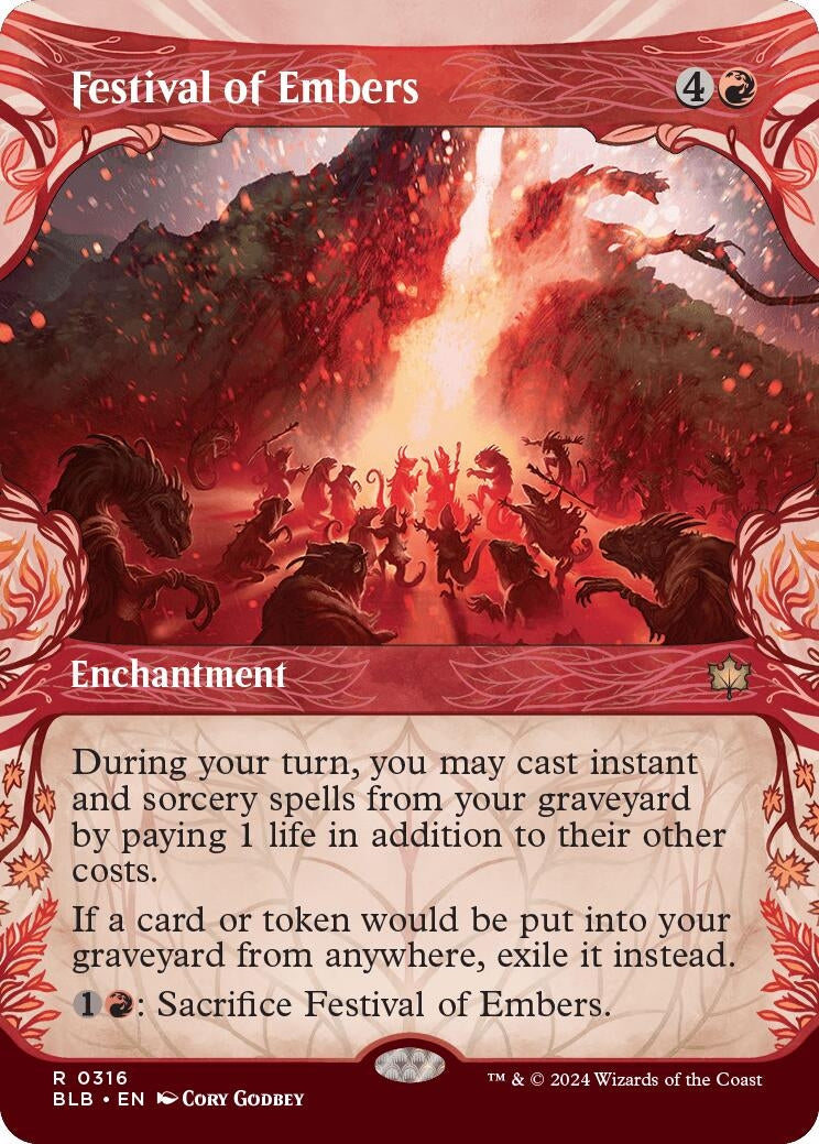 Image for Festival of Embers (Showcase) (Bloomburrow) (316) - Magic: The Gathering