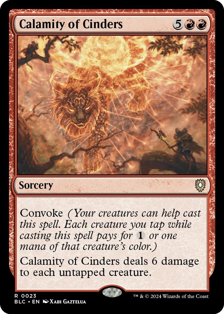 Image for Calamity of Cinders (Commander: Bloomburrow) (23) - Magic: The Gathering