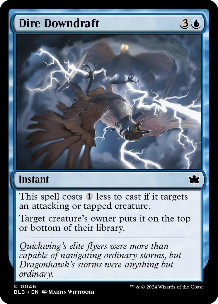 Image for Dire Downdraft (Bloomburrow) (46) - Magic: The Gathering