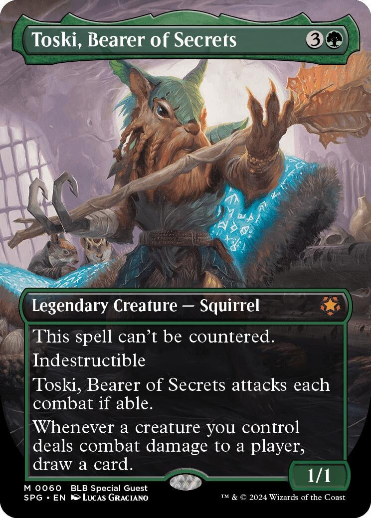 Image for Toski, Bearer of Secrets (Borderless) (Special Guests) (60) - Magic: The Gathering
