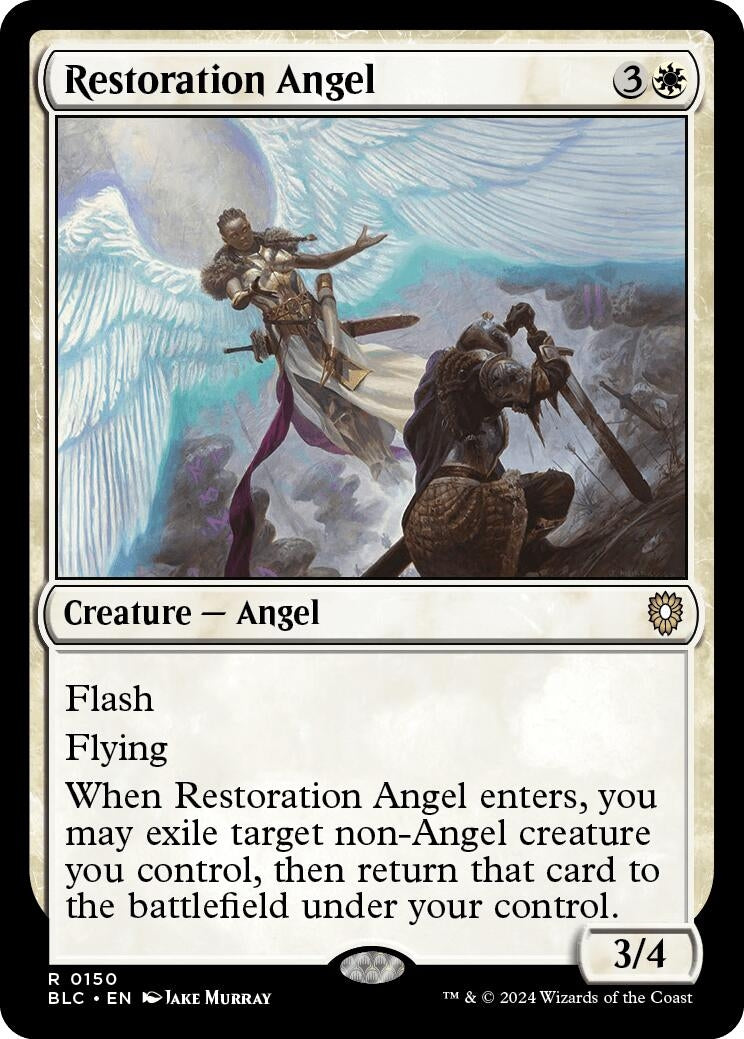 Image for Restoration Angel (Commander: Bloomburrow) (150) - Magic: The Gathering