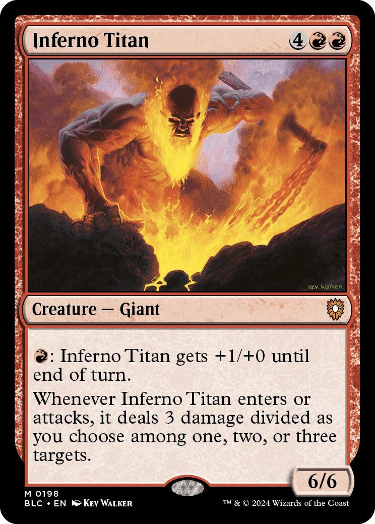 Image for Inferno Titan (Commander: Bloomburrow) (198) - Magic: The Gathering