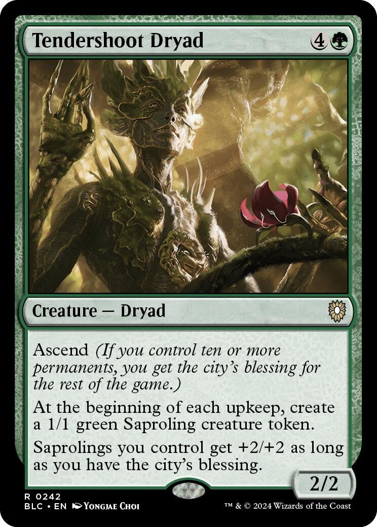 Image for Tendershoot Dryad (Commander: Bloomburrow) (242) - Magic: The Gathering