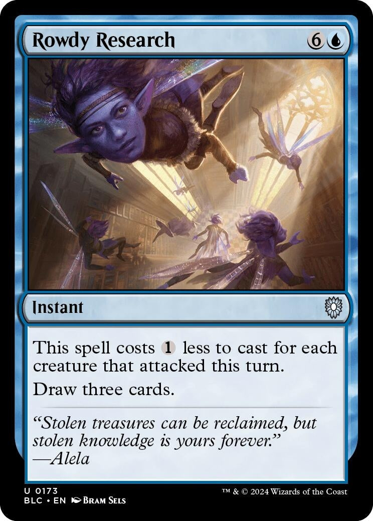 Image for Rowdy Research (Commander: Bloomburrow) (173) - Magic: The Gathering
