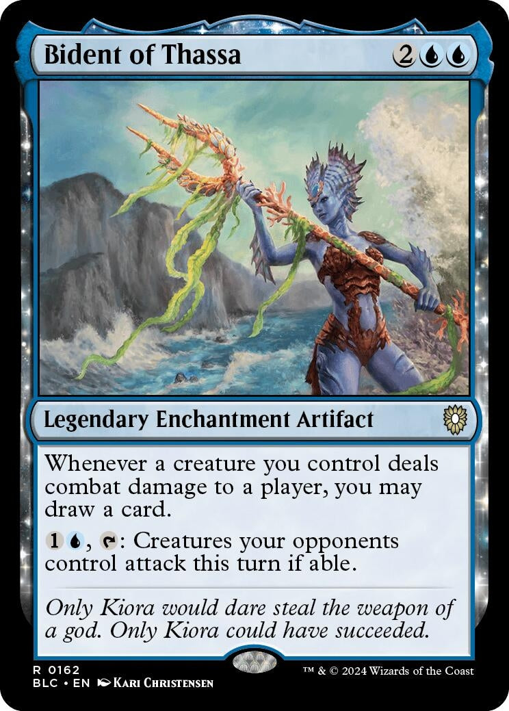 Image for Bident of Thassa (Commander: Bloomburrow) (162) - Magic: The Gathering