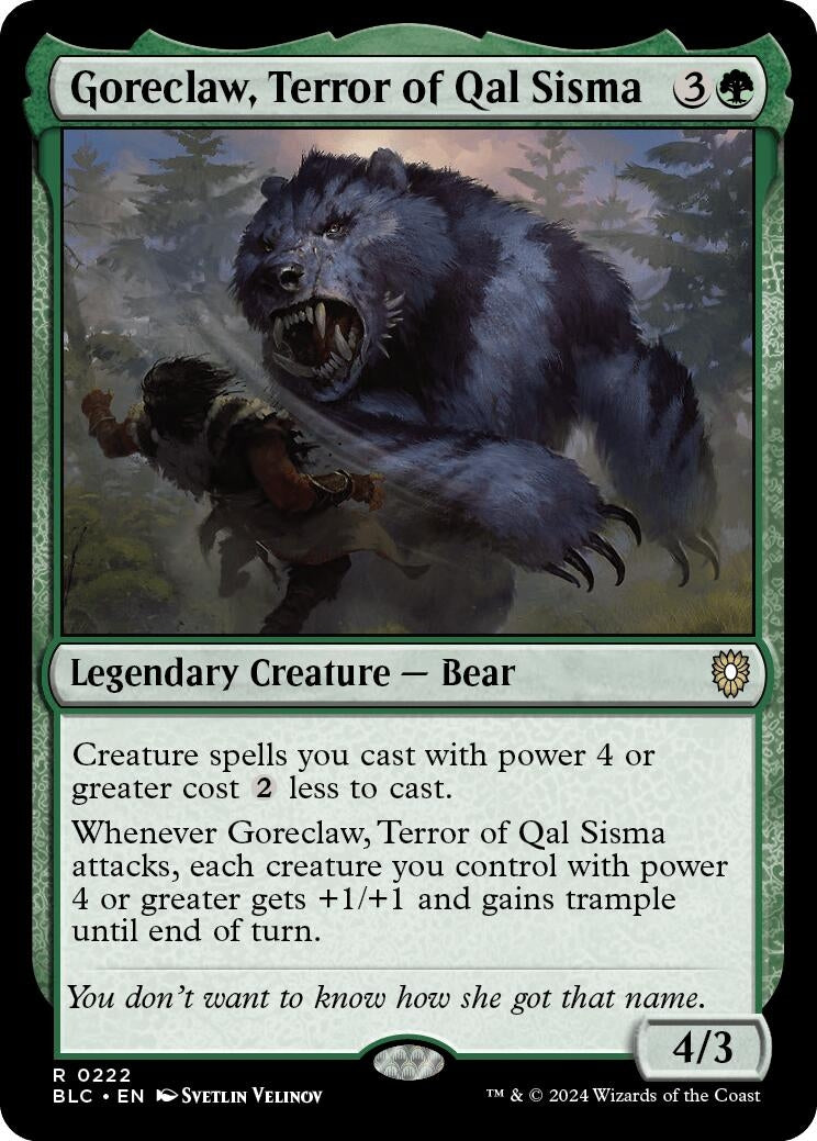Image for Goreclaw, Terror of Qal Sisma (Commander: Bloomburrow) (222) - Magic: The Gathering