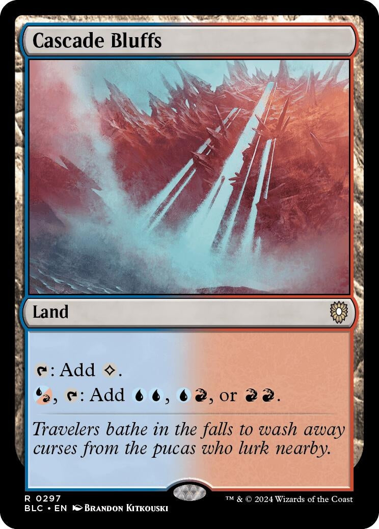 Image for Cascade Bluffs (Commander: Bloomburrow) (297) - Magic: The Gathering