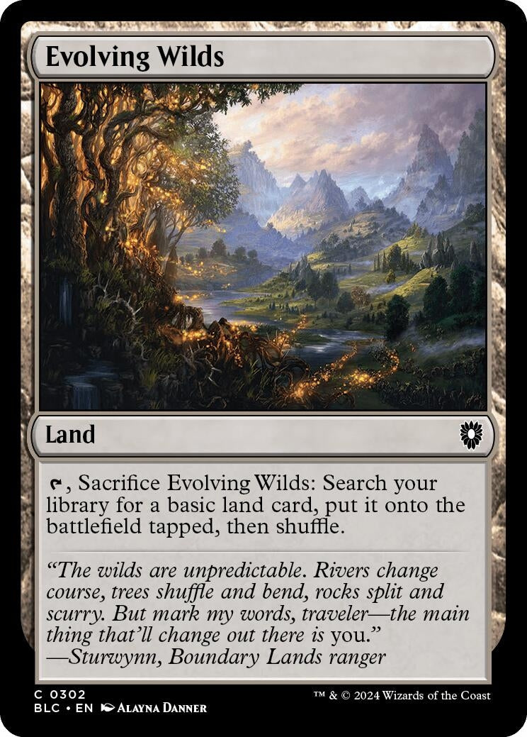Image for Evolving Wilds (Commander: Bloomburrow) (302) - Magic: The Gathering