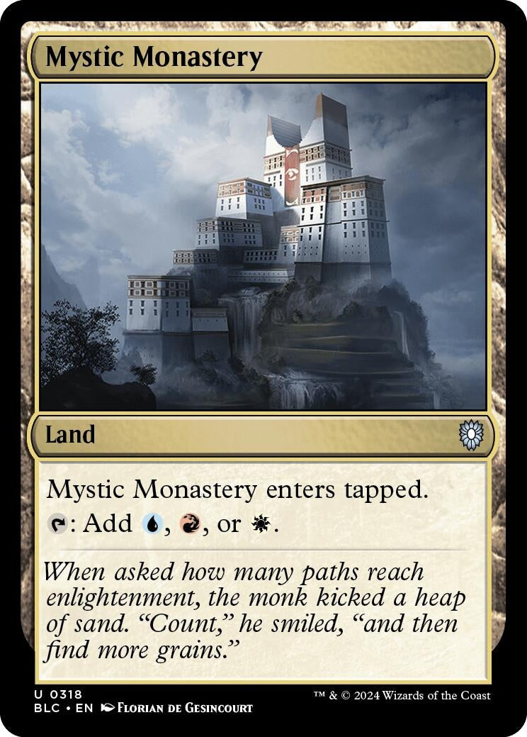 Image for Mystic Monastery (Commander: Bloomburrow) (318) - Magic: The Gathering