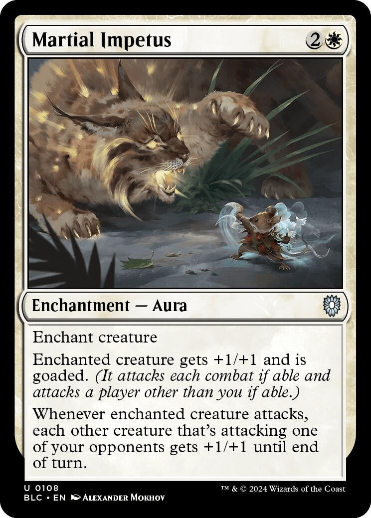 Image for Martial Impetus (Commander: Bloomburrow) (108) - Magic: The Gathering