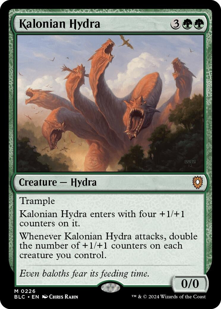 Image for Kalonian Hydra (Commander: Bloomburrow) (226) - Magic: The Gathering