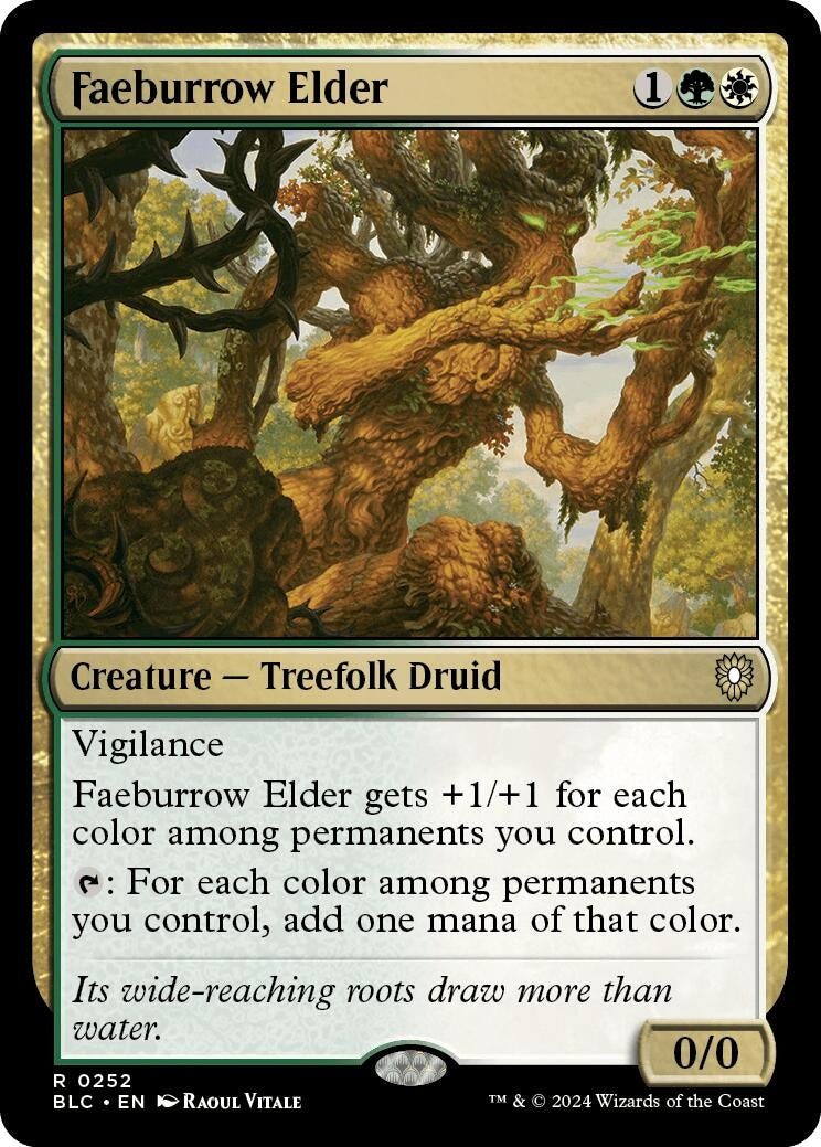 Image for Faeburrow Elder (Commander: Bloomburrow) (252) - Magic: The Gathering