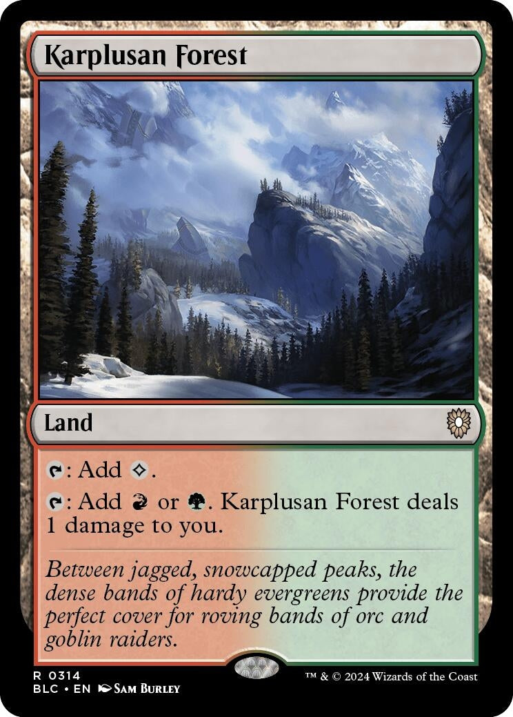 Image for Karplusan Forest (Commander: Bloomburrow) (314) - Magic: The Gathering