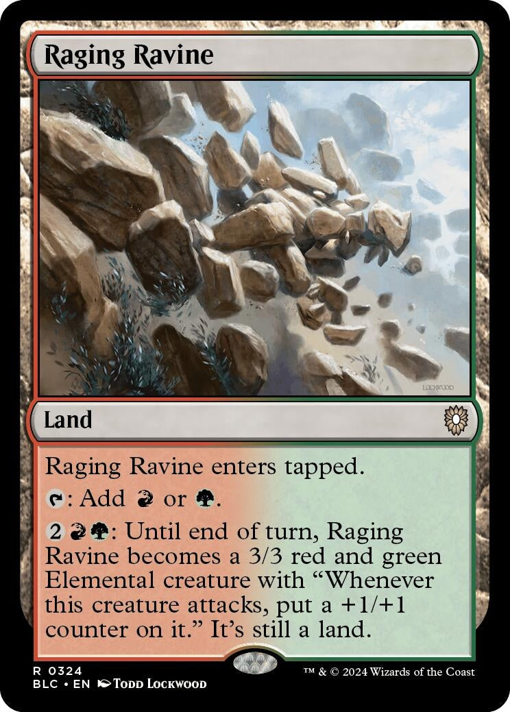 Image for Raging Ravine (Commander: Bloomburrow) (324) - Magic: The Gathering