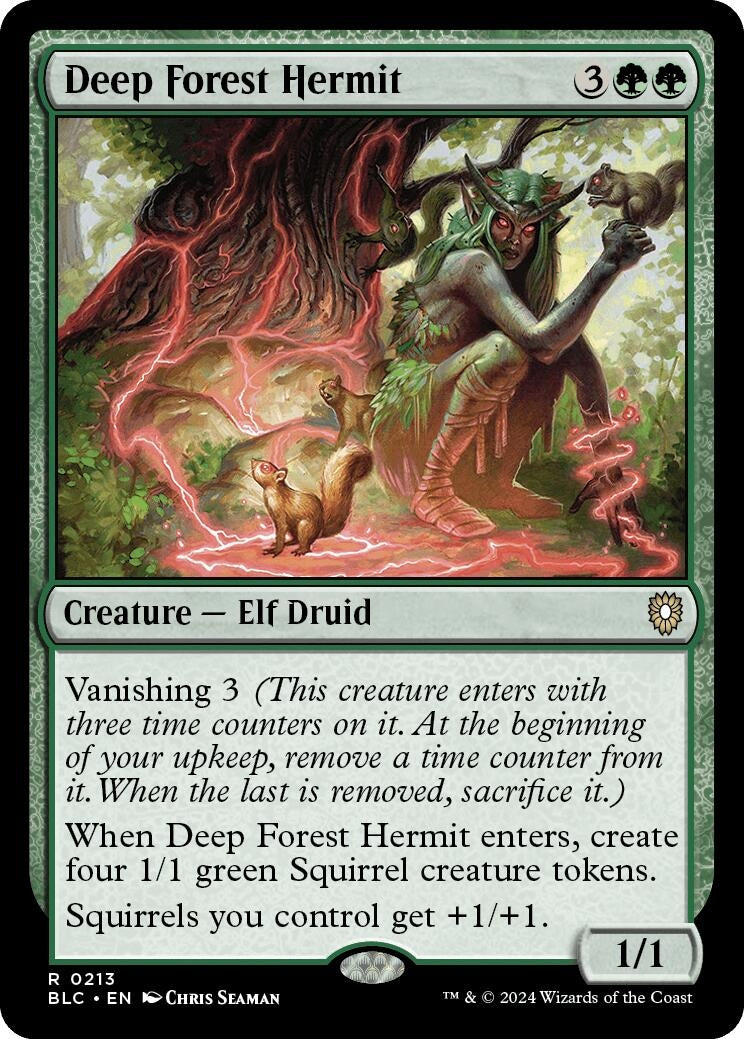 Image for Deep Forest Hermit (Commander: Bloomburrow) (213) - Magic: The Gathering