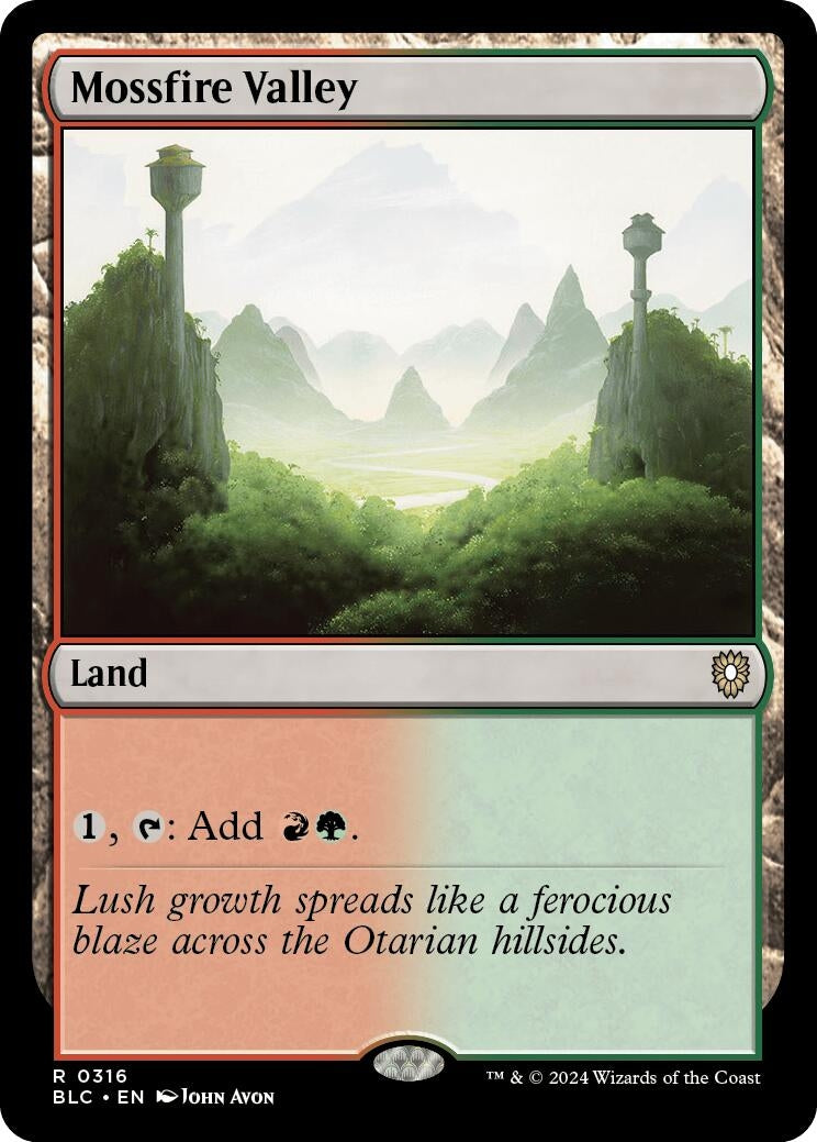Image for Mossfire Valley (Commander: Bloomburrow) (316) - Magic: The Gathering