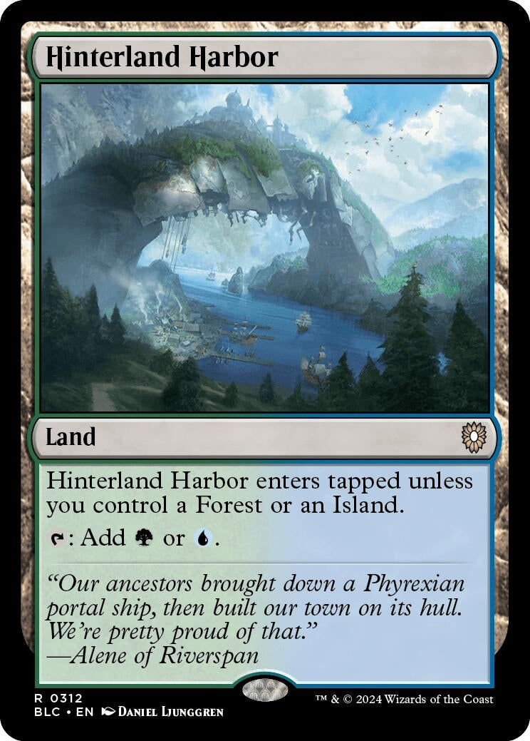 Image for Hinterland Harbor (Commander: Bloomburrow) (312) - Magic: The Gathering